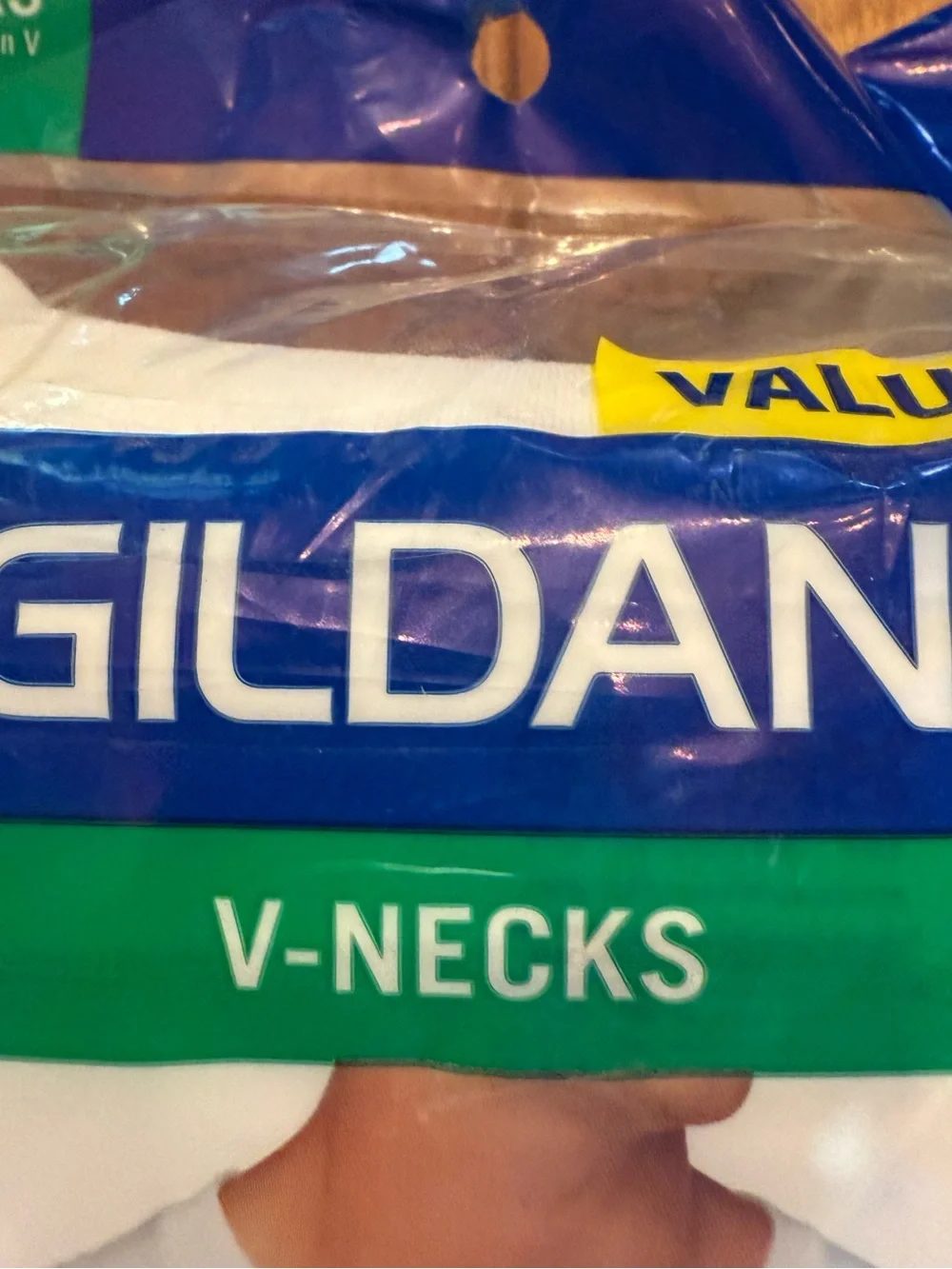Gildan Men's White V-Neck Tee - 6 Pack XL NIP